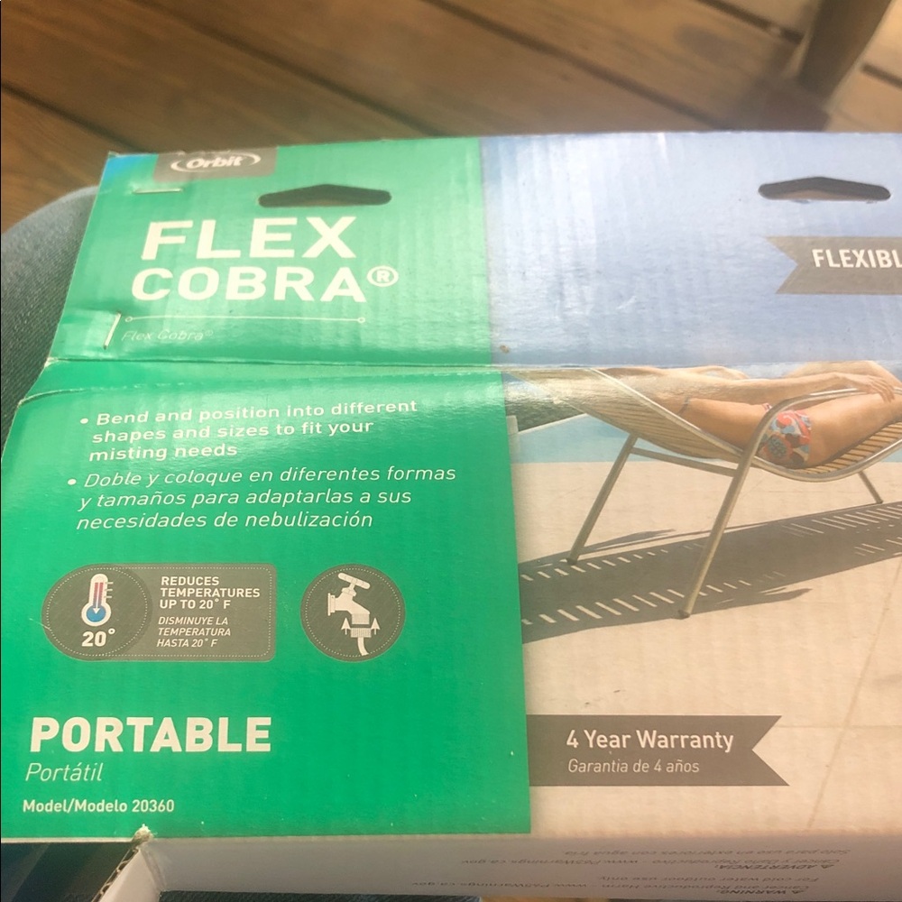 FLEX COBRA Portable Misting Hose - Blue